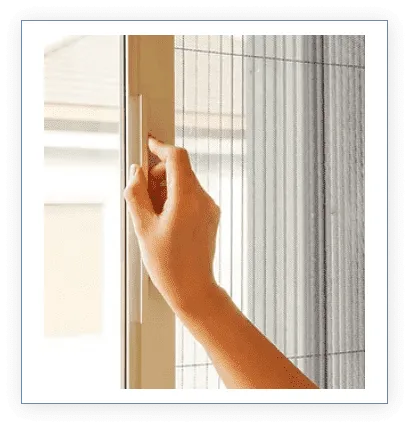 Pleated Mosquito Net Windows for UPVC Windows - View 4